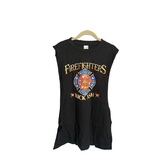 Interstate, apparel, men’s firefighters kick ash muscle T-shirt, size XL ￼ - Picture 1 of 4